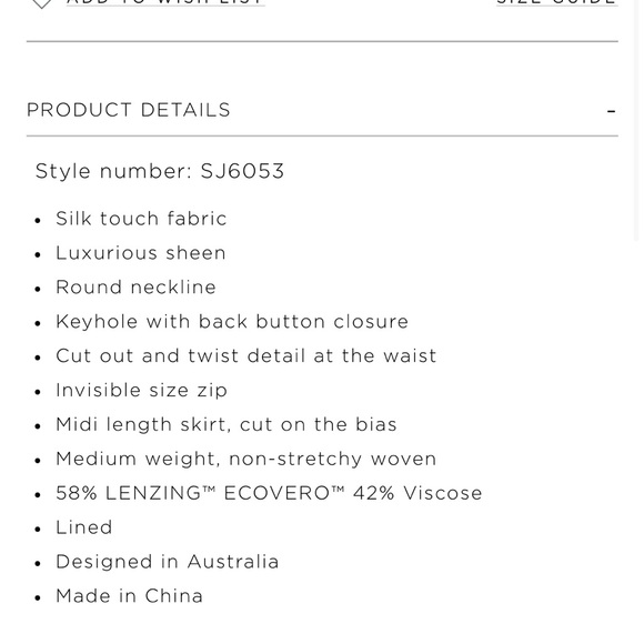 Shona Joy Twist Front Sleeveless Midi Dress - Cream, sz 4, worn once - Picture 4 of 7